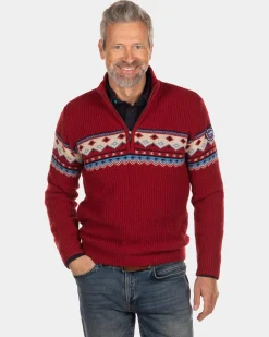 Half zip jumper Aranga - Cardinal Red