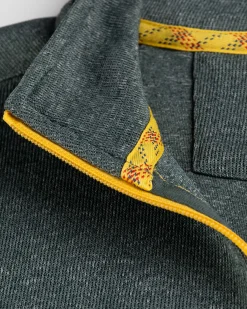 Half zip sweater Trent - Eucalyptus Green