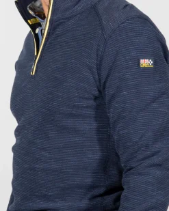 Half zip sweatshirt Travers - Ink Navy