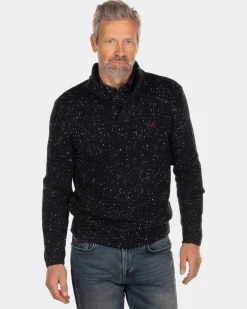 Heavy knitted jumper Orira - Steady Navy