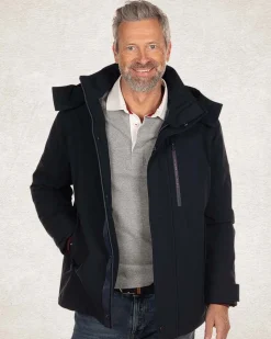 Hooded parka jacket - Pitch navy