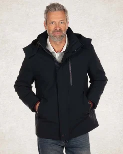 Hooded parka jacket - Pitch navy