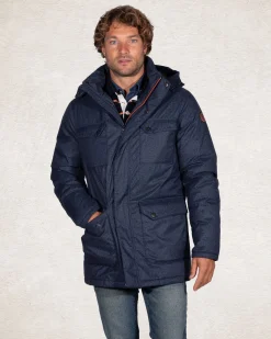 Hooded parka jacket Blue - Pitch Navy