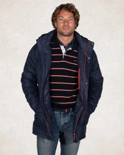 Hooded parka jacket Blue - Pitch Navy