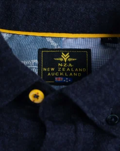 Indigo cotton shirt Oterei - Ink Navy