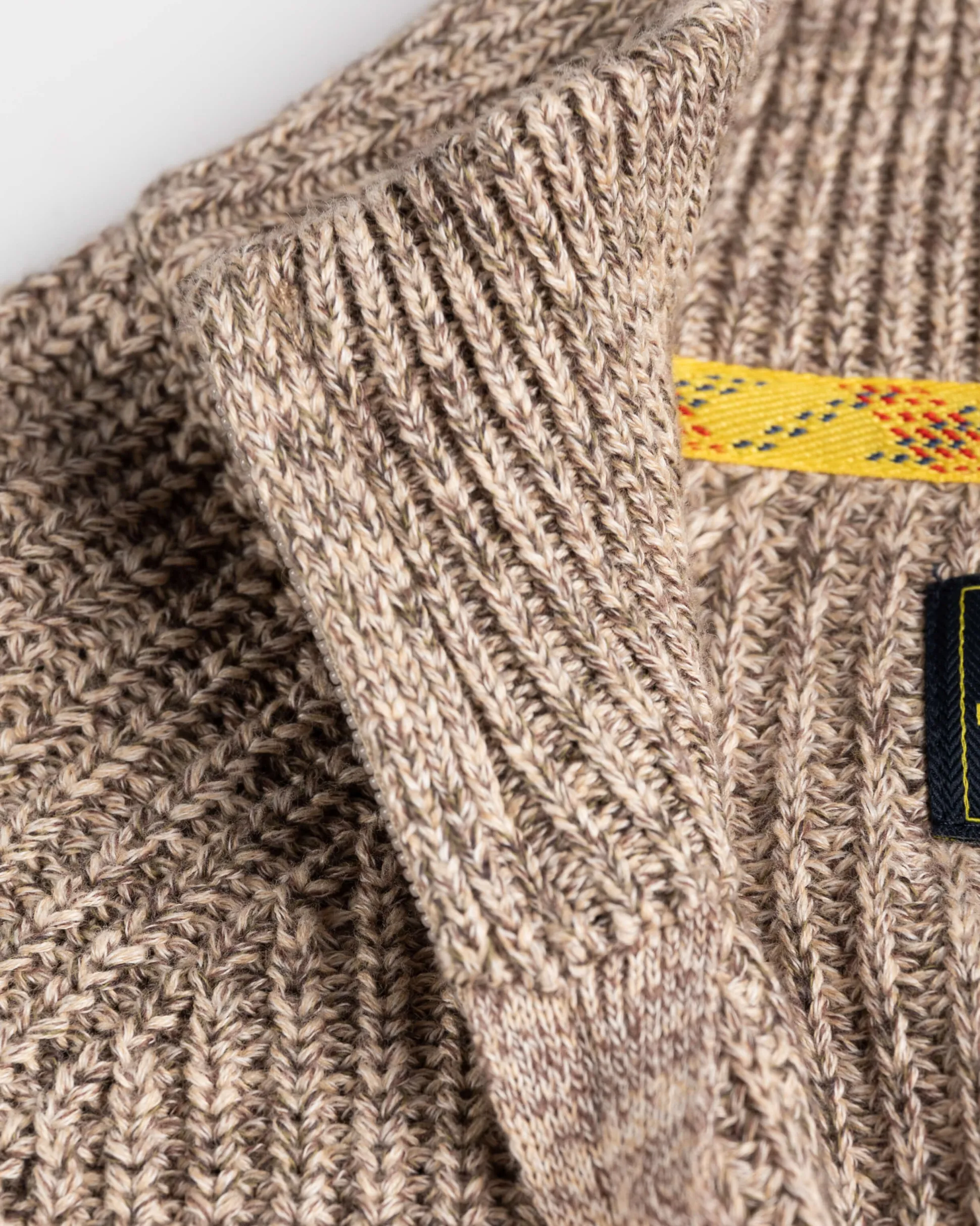 Knitted half zip jumper Drake - Sea Silt Sand