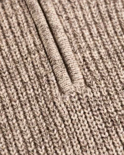 Knitted half zip jumper Drake - Sea Silt Sand