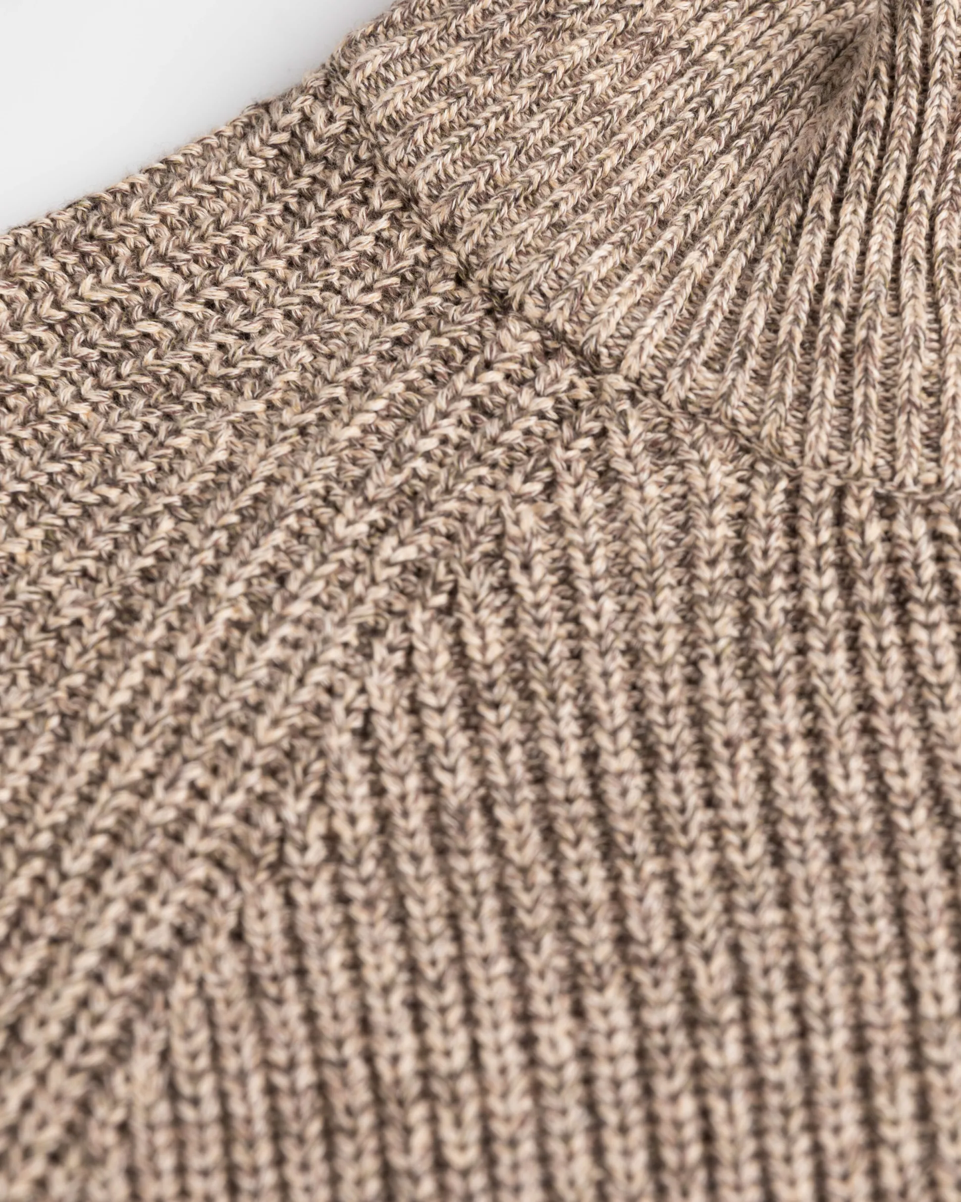 Knitted half zip jumper Drake - Sea Silt Sand