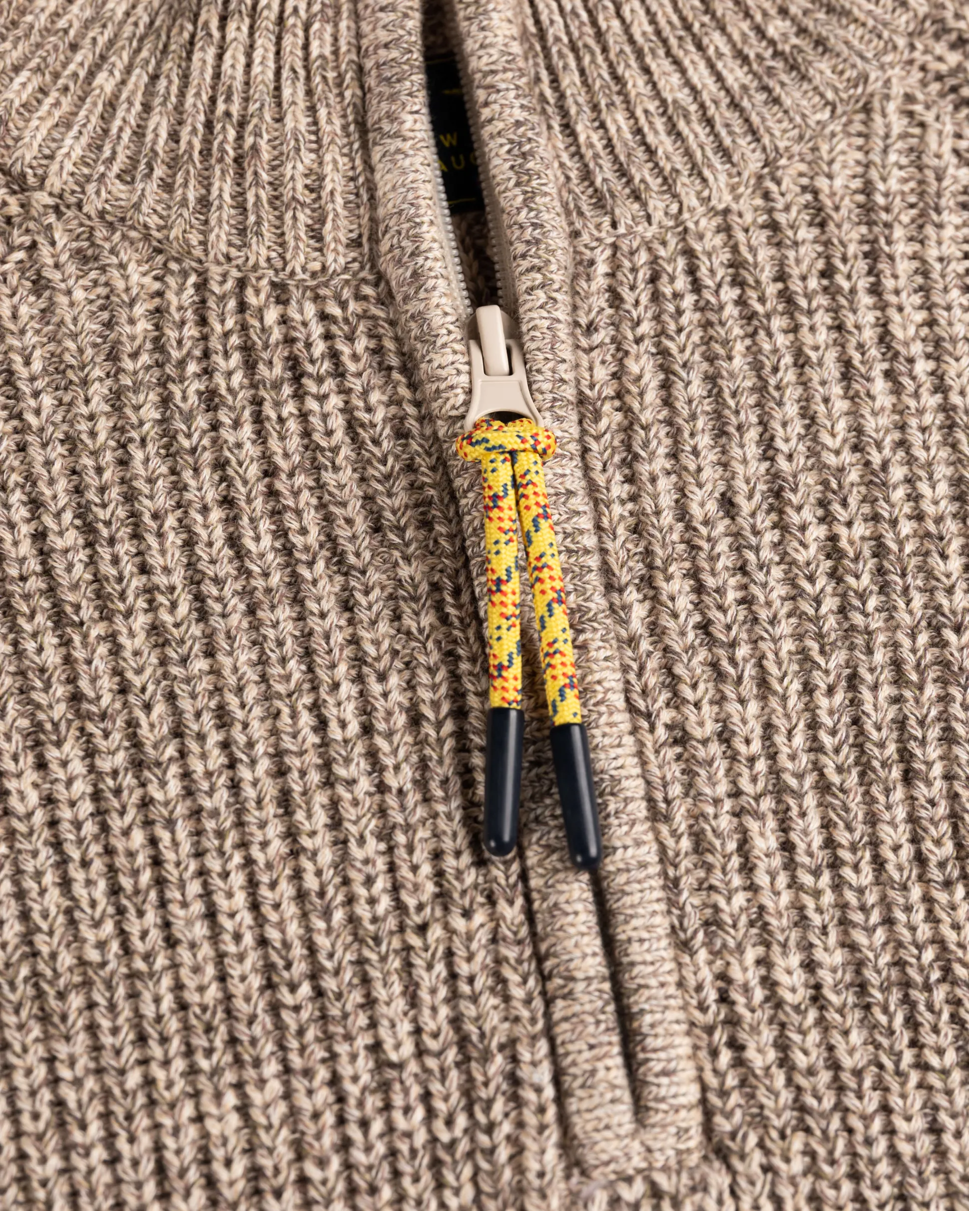 Knitted half zip jumper Drake - Sea Silt Sand
