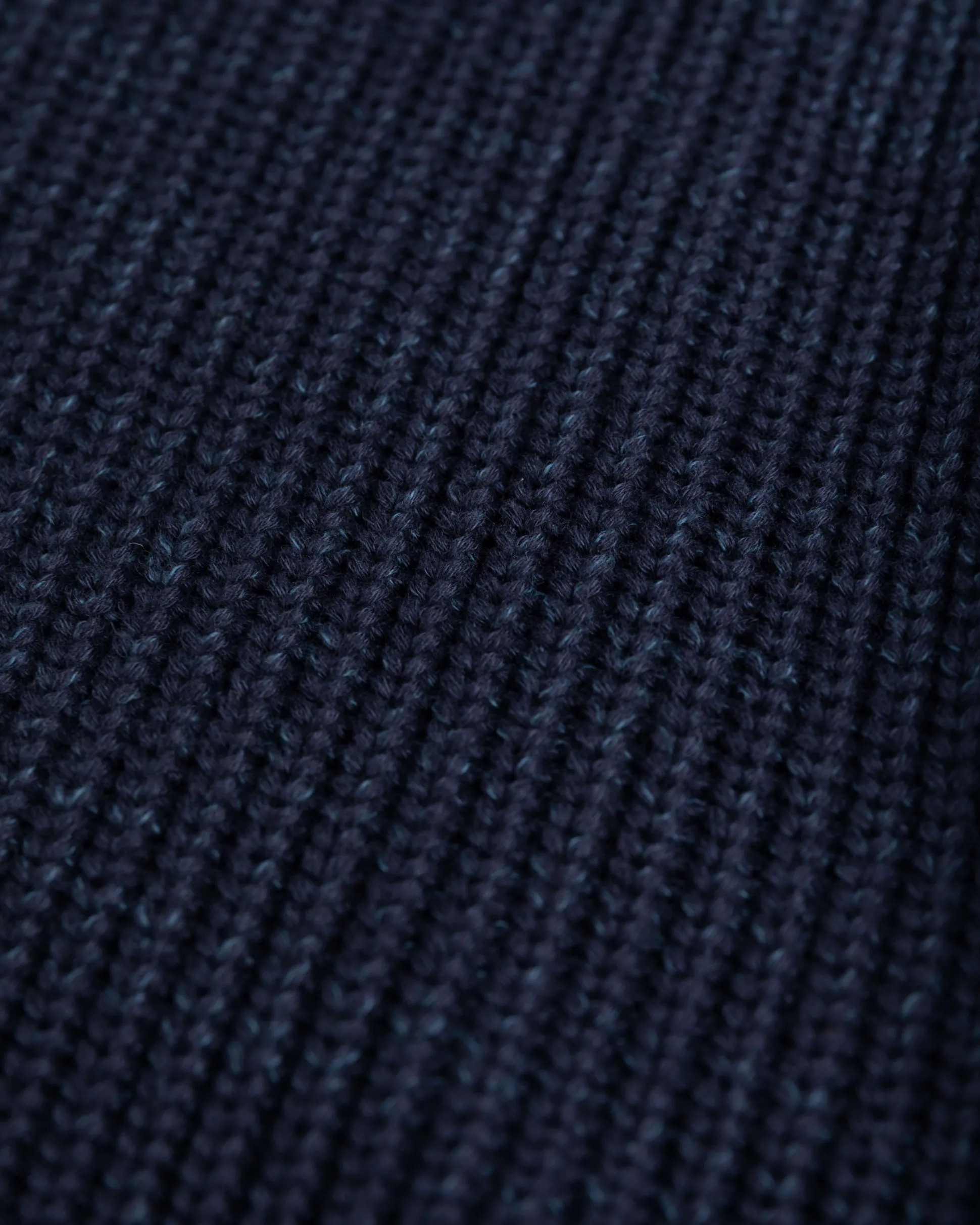 Knitted half zip jumper Drake - Ink Navy