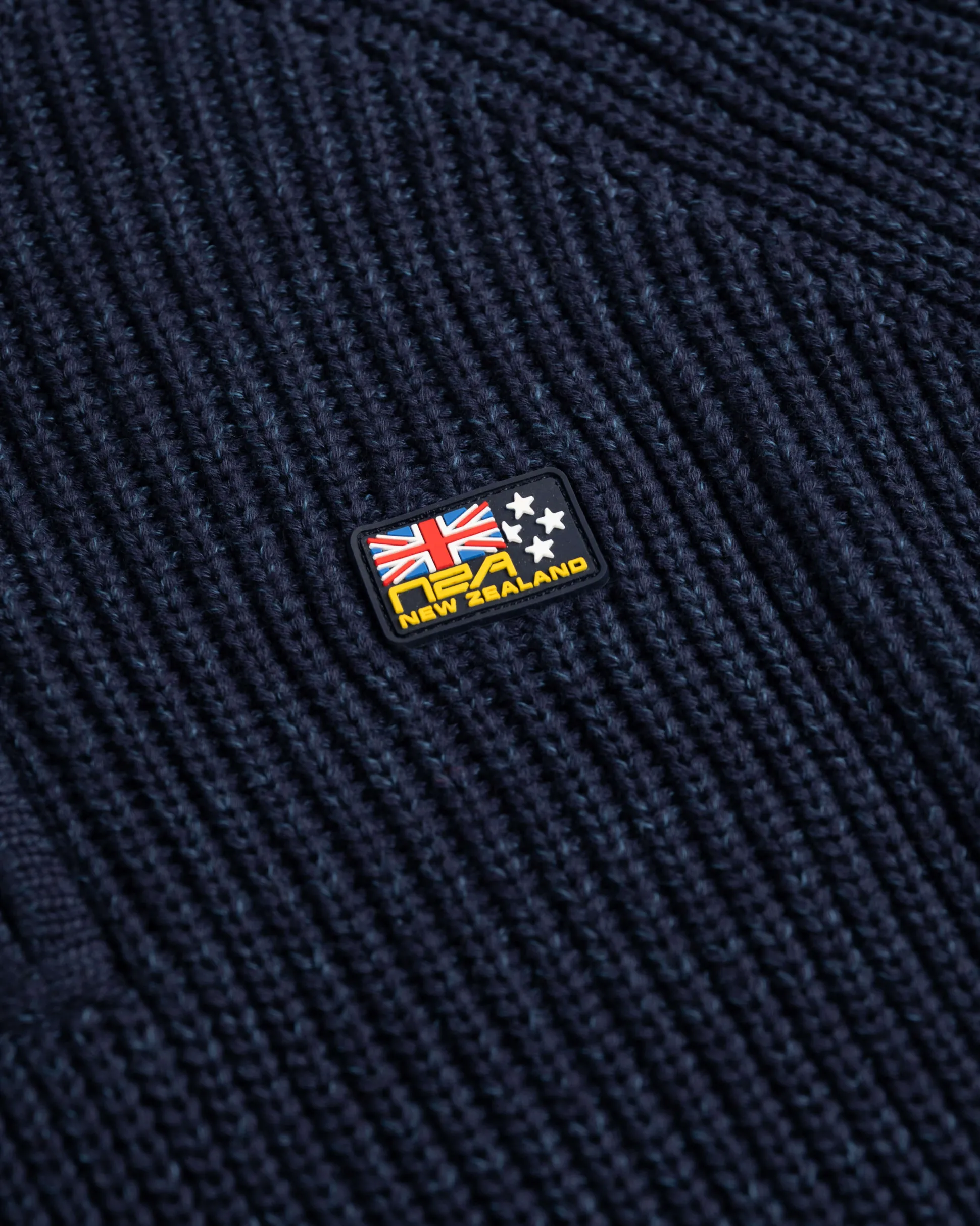 Knitted half zip jumper Drake - Ink Navy