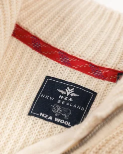 Knitted solid coloured cardigan - Milky Ecru