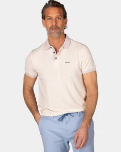 Light Beige Polo with Modal
