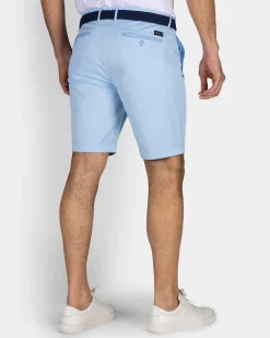 Light Blue Cotton Chino Shorts