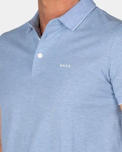Light blue cotton polo