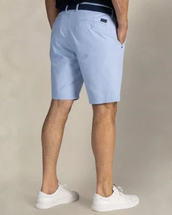 Light blue cotton shorts with stretch