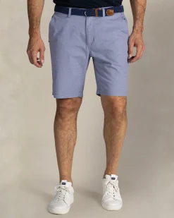 Light blue cotton stretch shorts
