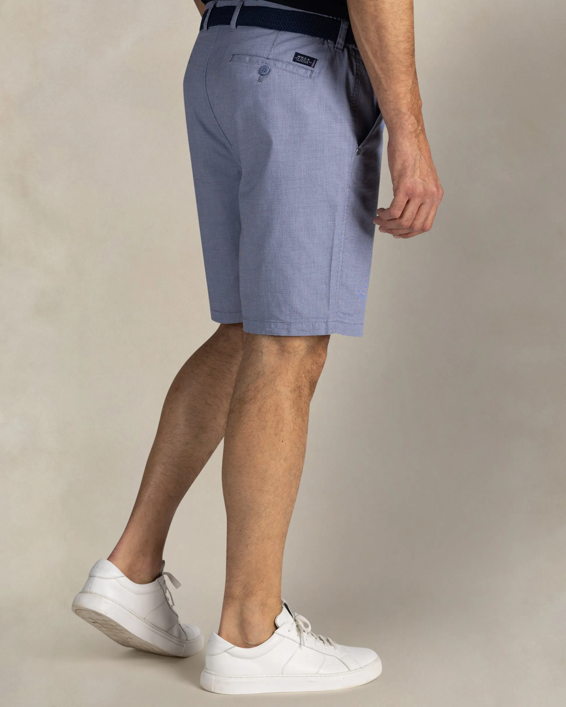 Light blue cotton stretch shorts