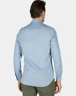 Light blue denim shirt