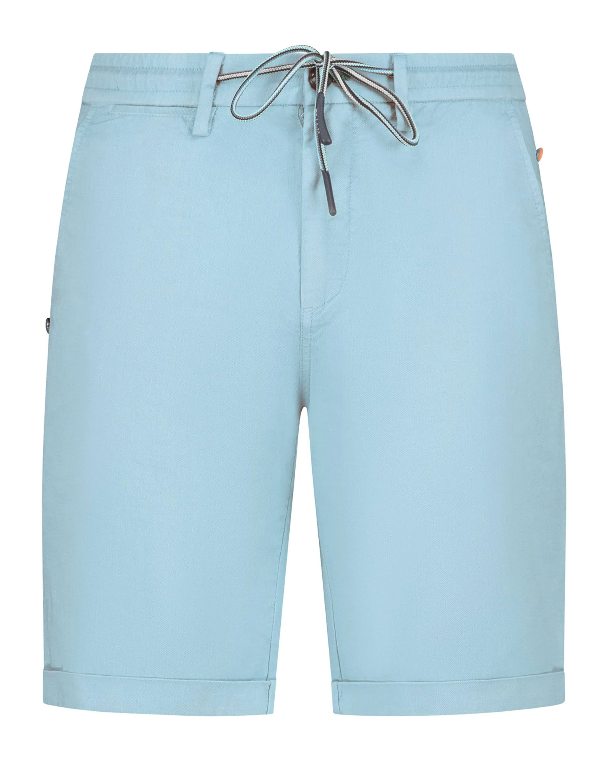 Light blue linen chino shorts