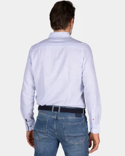 Light blue linen shirt
