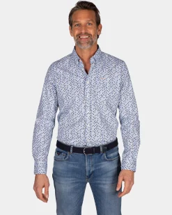 Light blue shirt with dots
