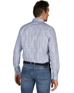 Light blue shirt with dots