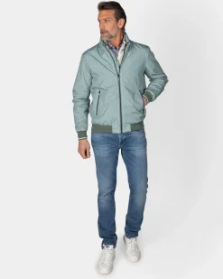 Light green bomber jacket