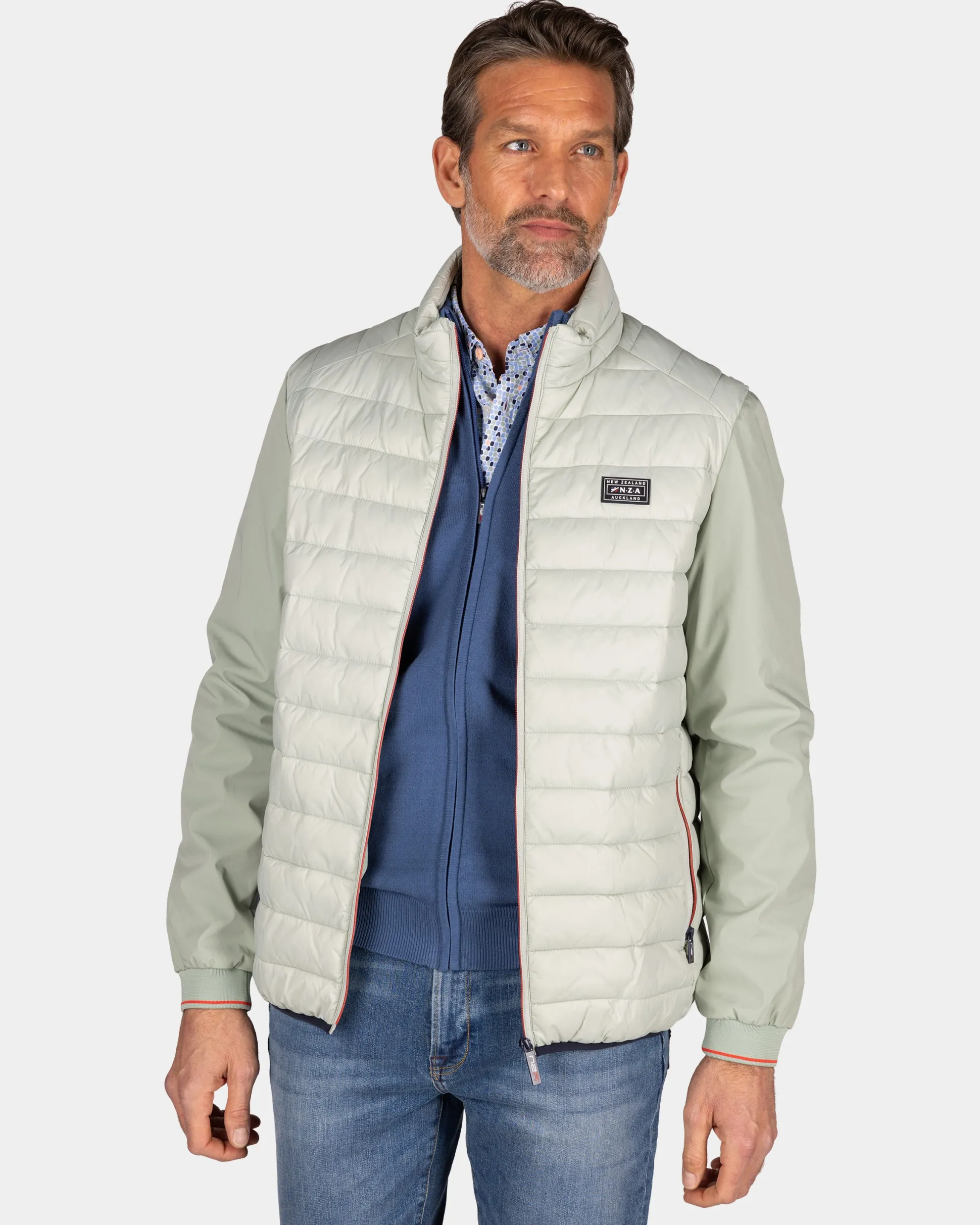 Light green quilted jacket