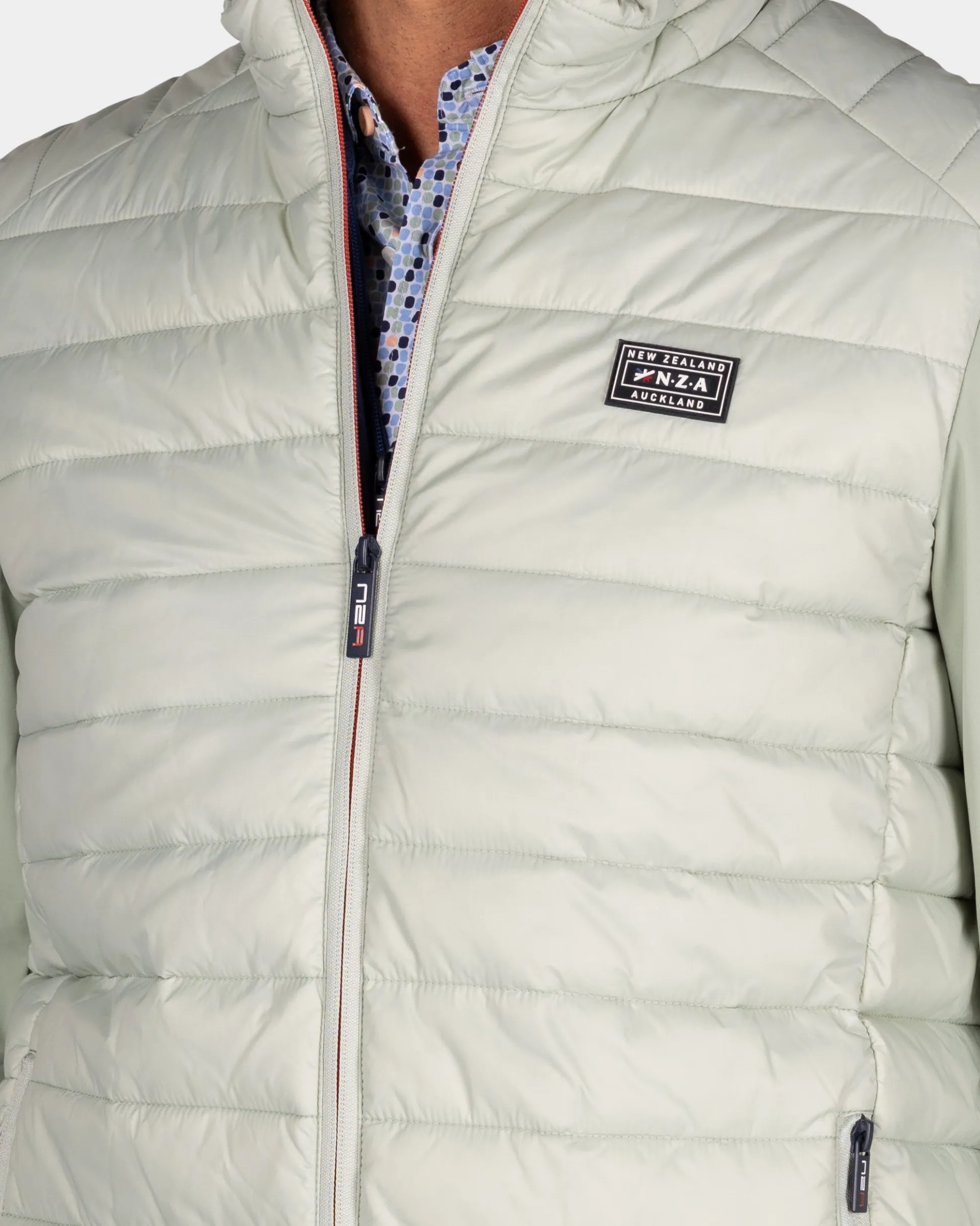 Light green quilted jacket