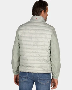 Light green quilted jacket