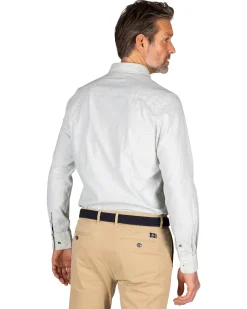 Light green solid cotton shirt