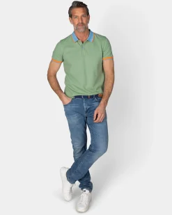 Light green sporty polo
