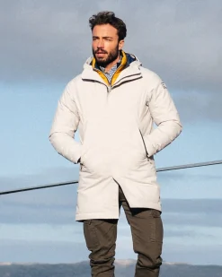 Light grey parka jacket - Birch Grey Melange