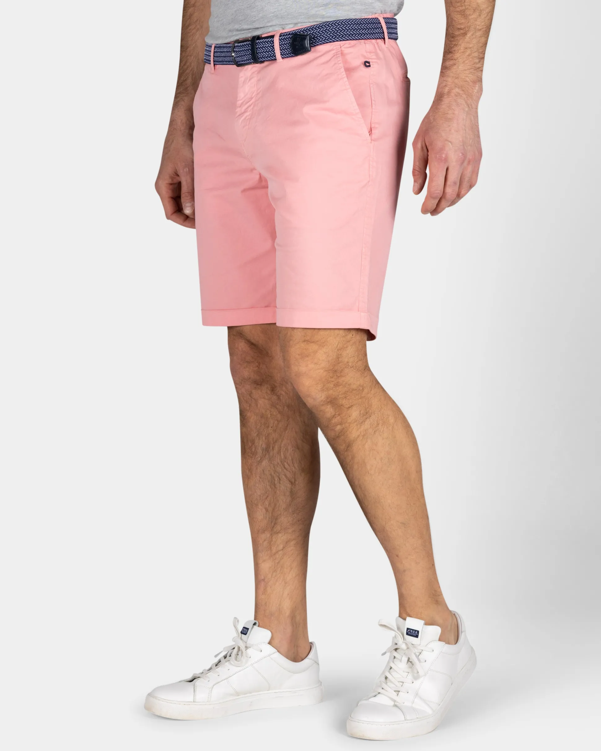 Light Pink Cotton Chino Shorts
