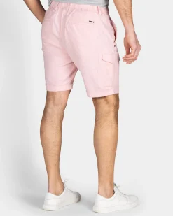 Light Pink Linen Chino Shorts