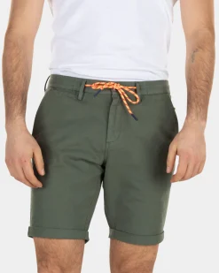 Linen chino shorts - High Summer Army