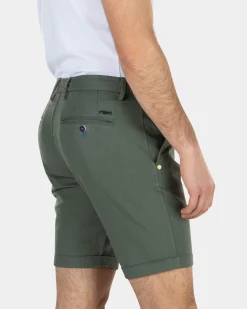 Linen chino shorts - High Summer Army