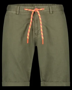 Linen chino shorts Liam - Army