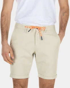 Linen chino shorts with stretch - Light Kit