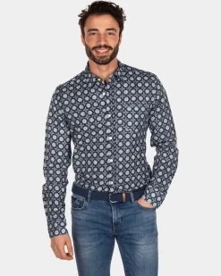 Linen flower printed shirt - Active Army