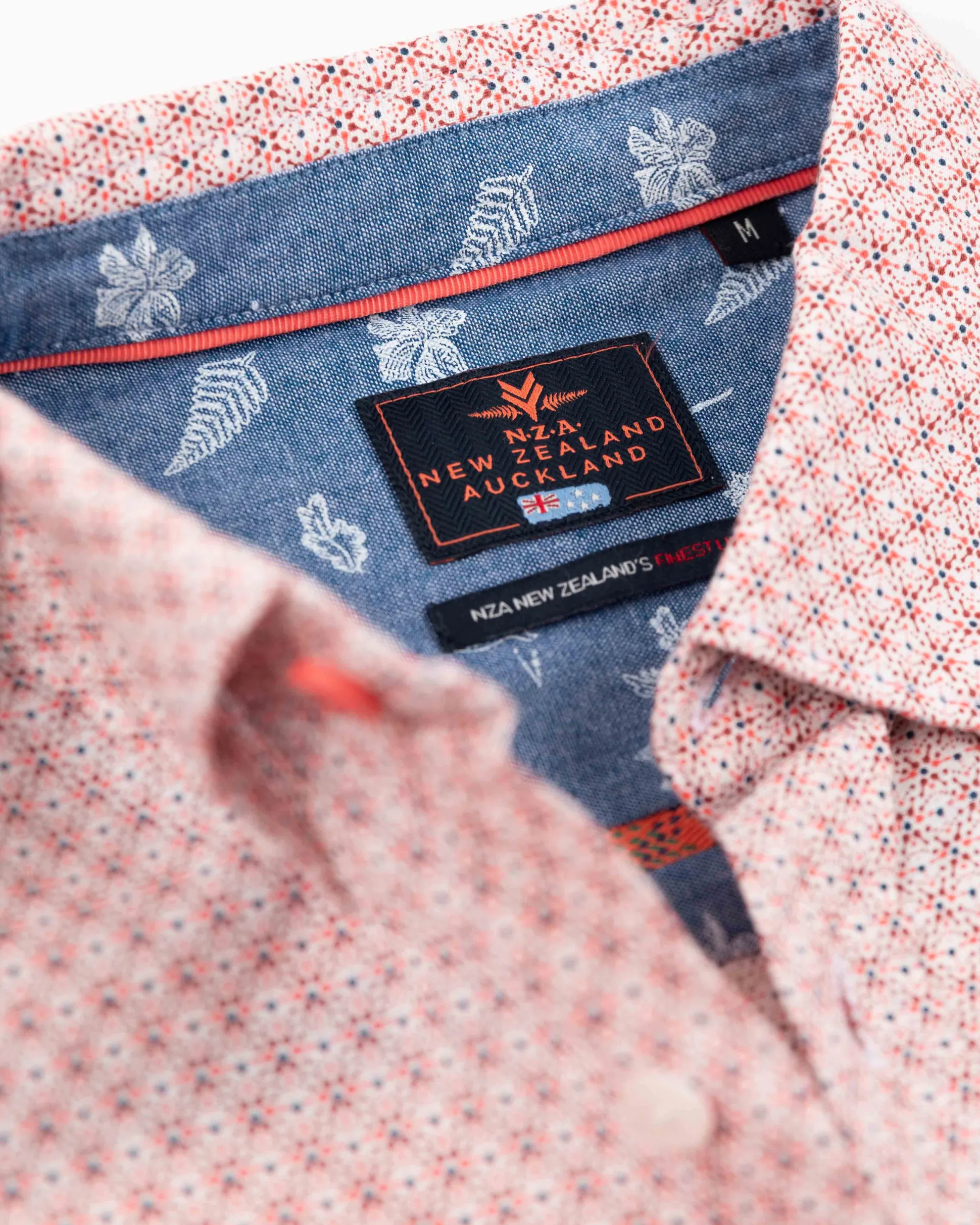 Linen shirt with dotted print - Red Cider