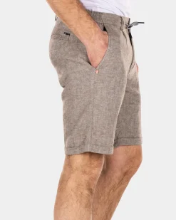 Linen shorts - Misty Army