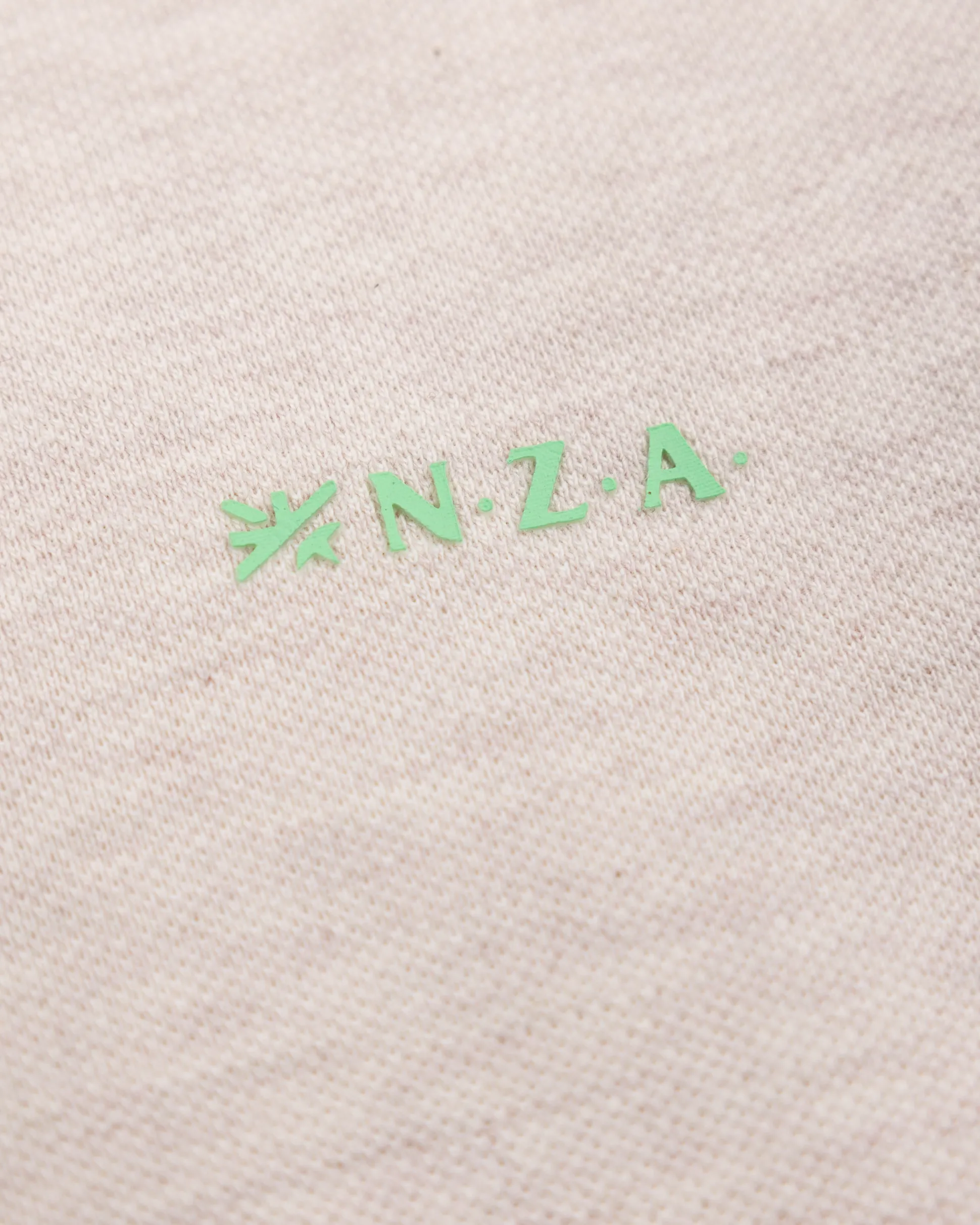 Long sleeve cotton beige polo
