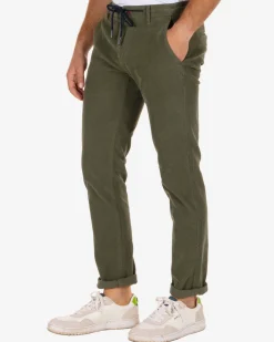 Napier Corduroy chino pants - Rock Green