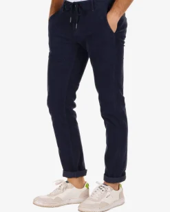Napier Corduroy chino pants - Reef Navy