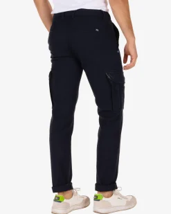 Napier Relaxed Dobby chino pants - Reef Navy