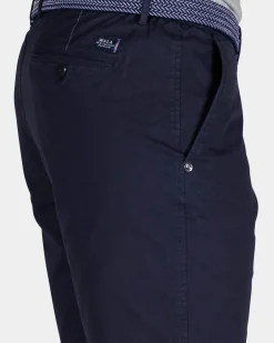 Navy Cotton Chino Shorts