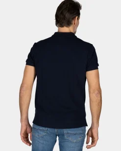 Navy cotton polo