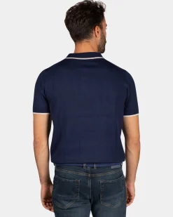 Navy jersey polo - Autumn Navy